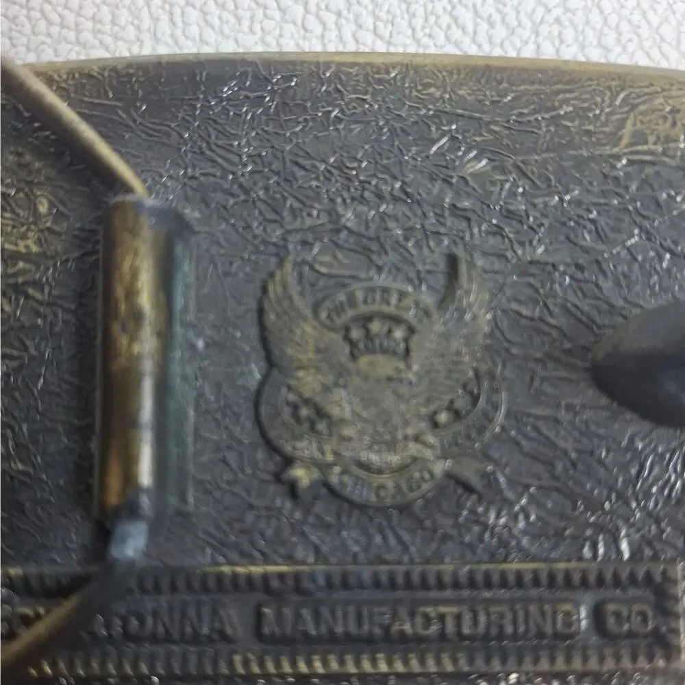 WG01133 NICE VINTAGE 1970s **OMC** OWATONNA MANUFACTURING CO. MINING BELT BUCKLE